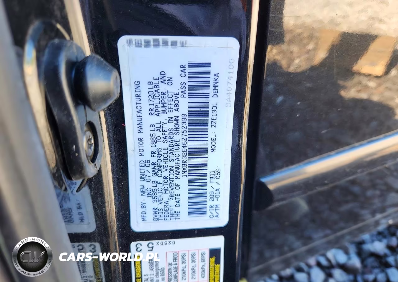2006 Toyota Corolla Le VIN:1NXBR32E46Z752399 - 12