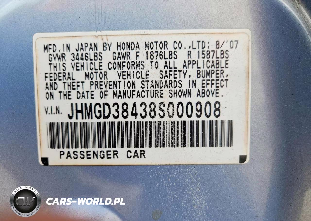 2008 Honda Fit VIN:JHMGD38438S000908 - 13