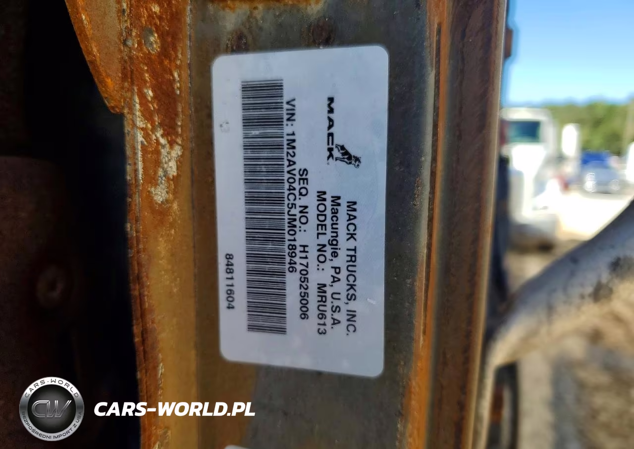 2018 Mack Mru600 Refuse Truck VIN:1M2AV04C5JM018946 - 10