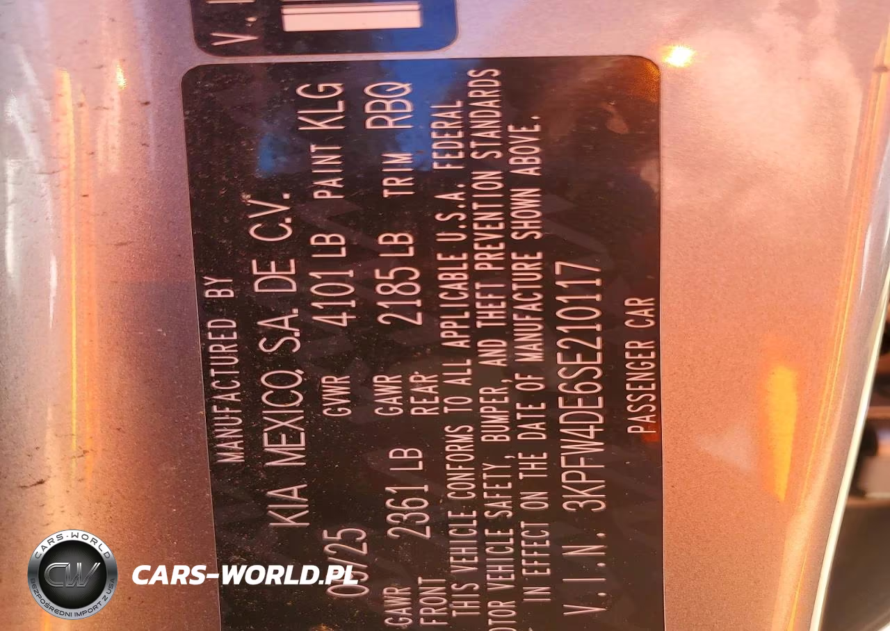 2025 Kia K4 Gt Line VIN:3KPFW4DE6SE210117 - 12