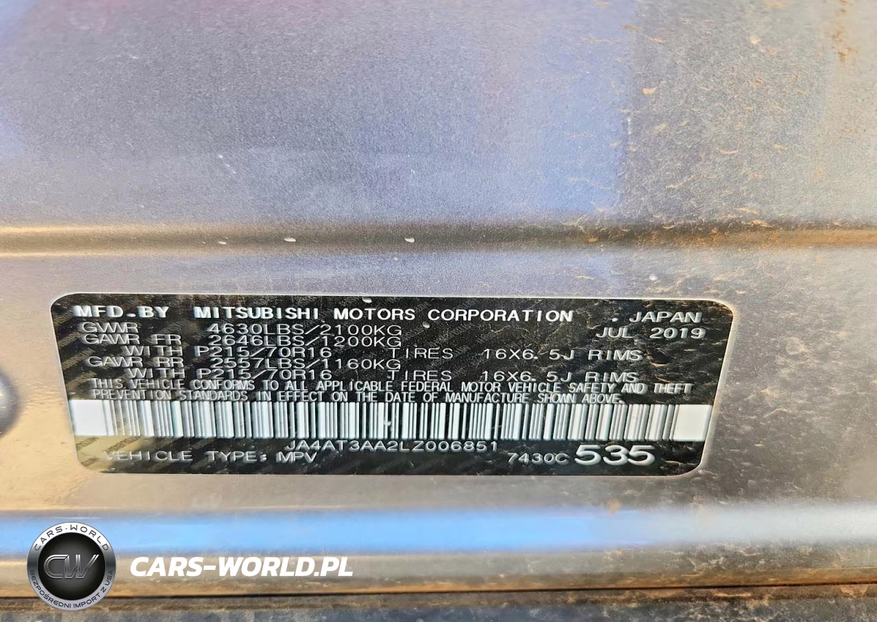 2020 Mitsubishi Eclipse Cross Es VIN:JA4AT3AA2LZ006851 - 14