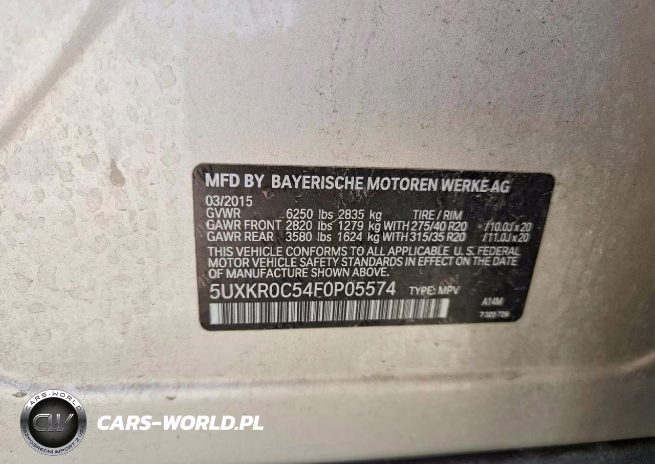 2015 BMW X5 xDrive35I VIN:5UXKR0C54F0P05574 - 13