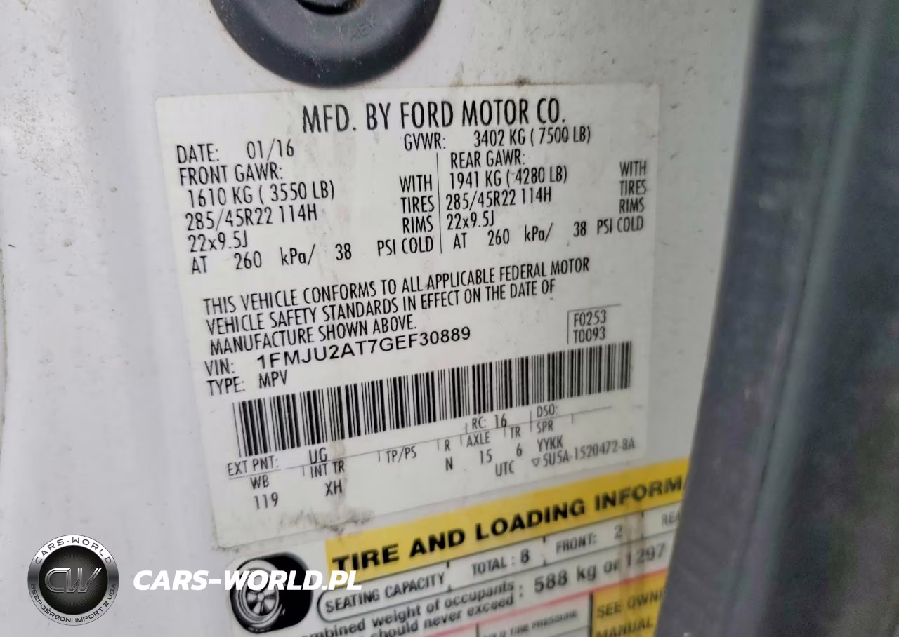 2016 Ford Expedition Limited VIN:1FMJU2AT7GEF30889 - 13