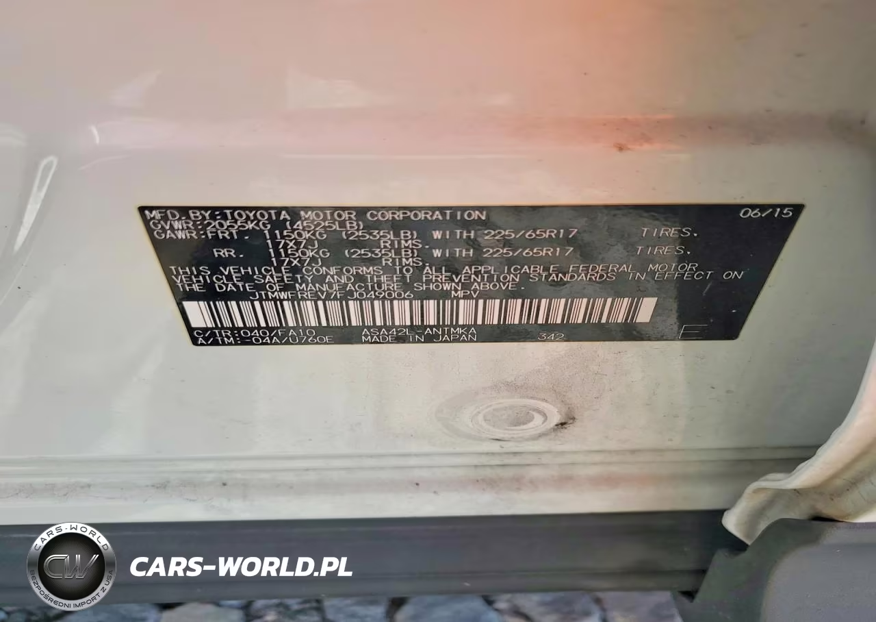2015 Toyota Rav4 Xle VIN:JTMWFREV7FJ049006 - 12