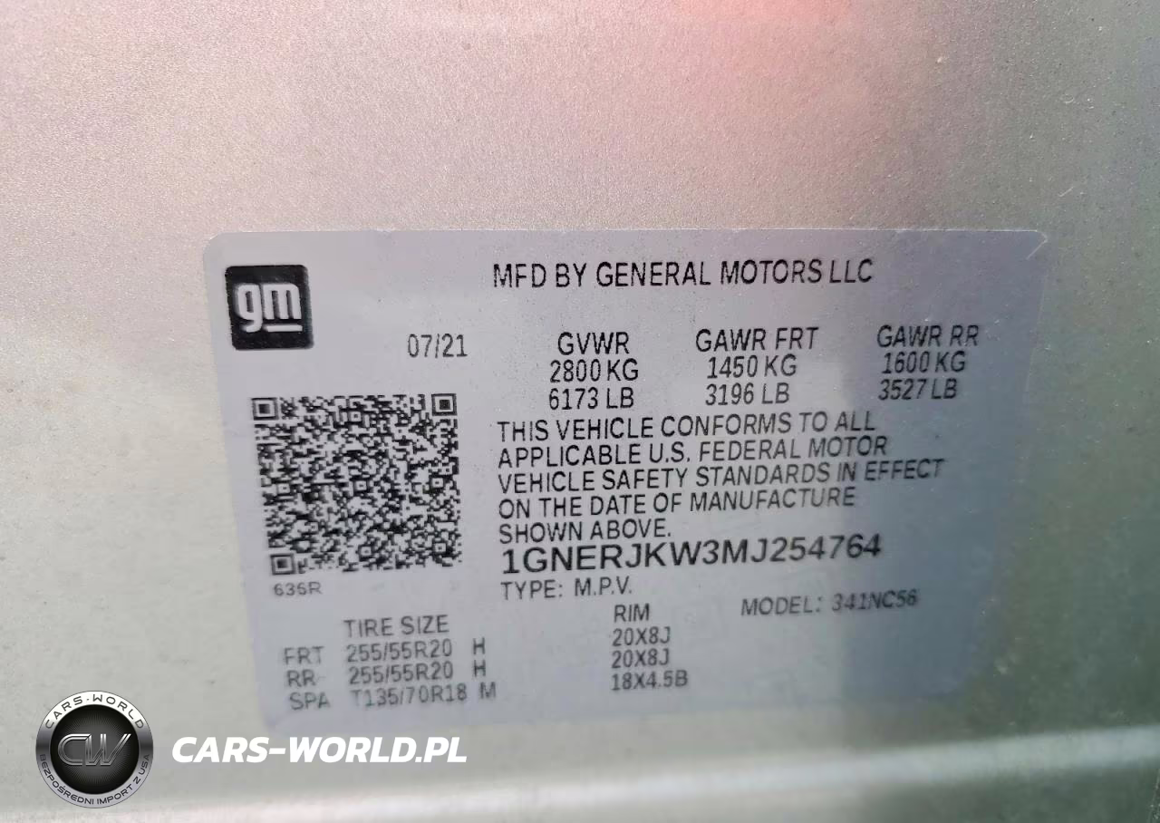 2021 Chevrolet Traverse Rs VIN:1GNERJKW3MJ254764 - 13