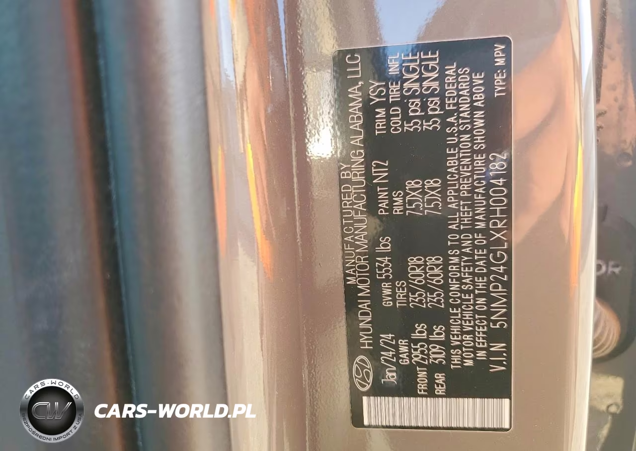 2024 Hyundai Santa Fe Sel VIN:5NMP24GLXRH004182 - 13