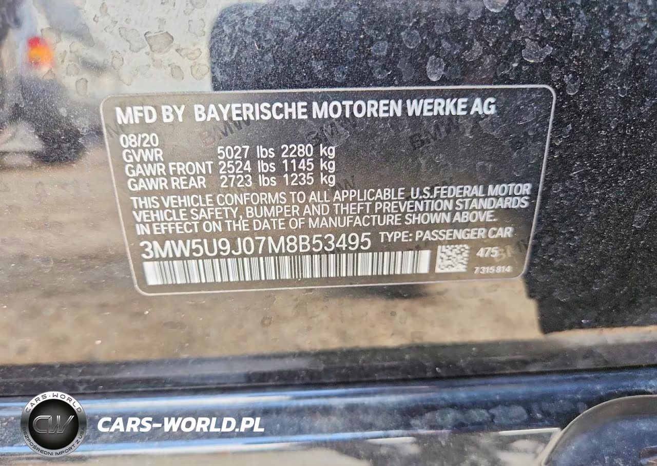 2021 BMW M340Xi VIN:3MW5U9J07M8B53495 - 12