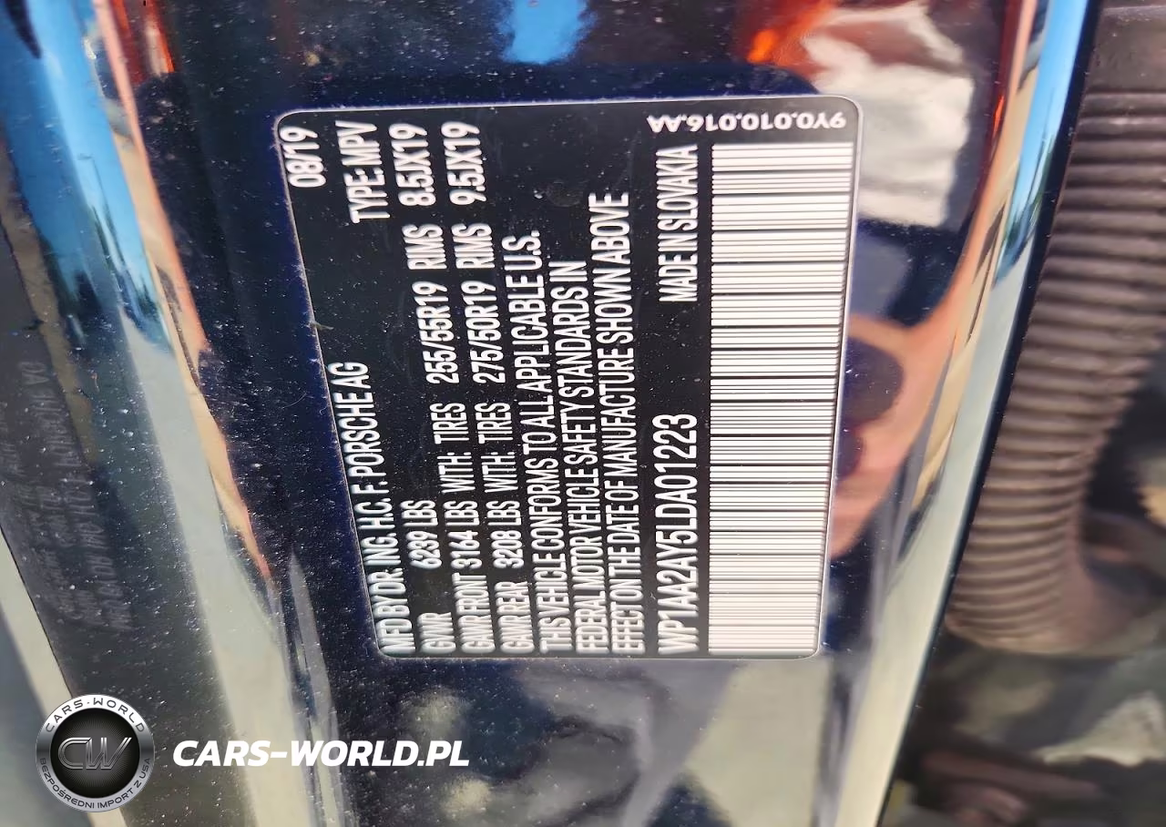 2020 Porsche Cayenne VIN:WP1AA2AY5LDA01223 - 13