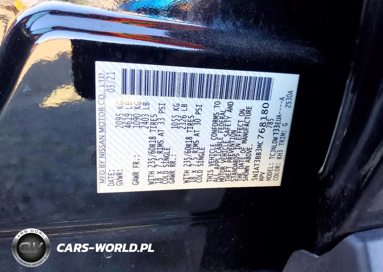 2021 Nissan Rogue Sv VIN:5N1AT3BB3MC768180 - 14