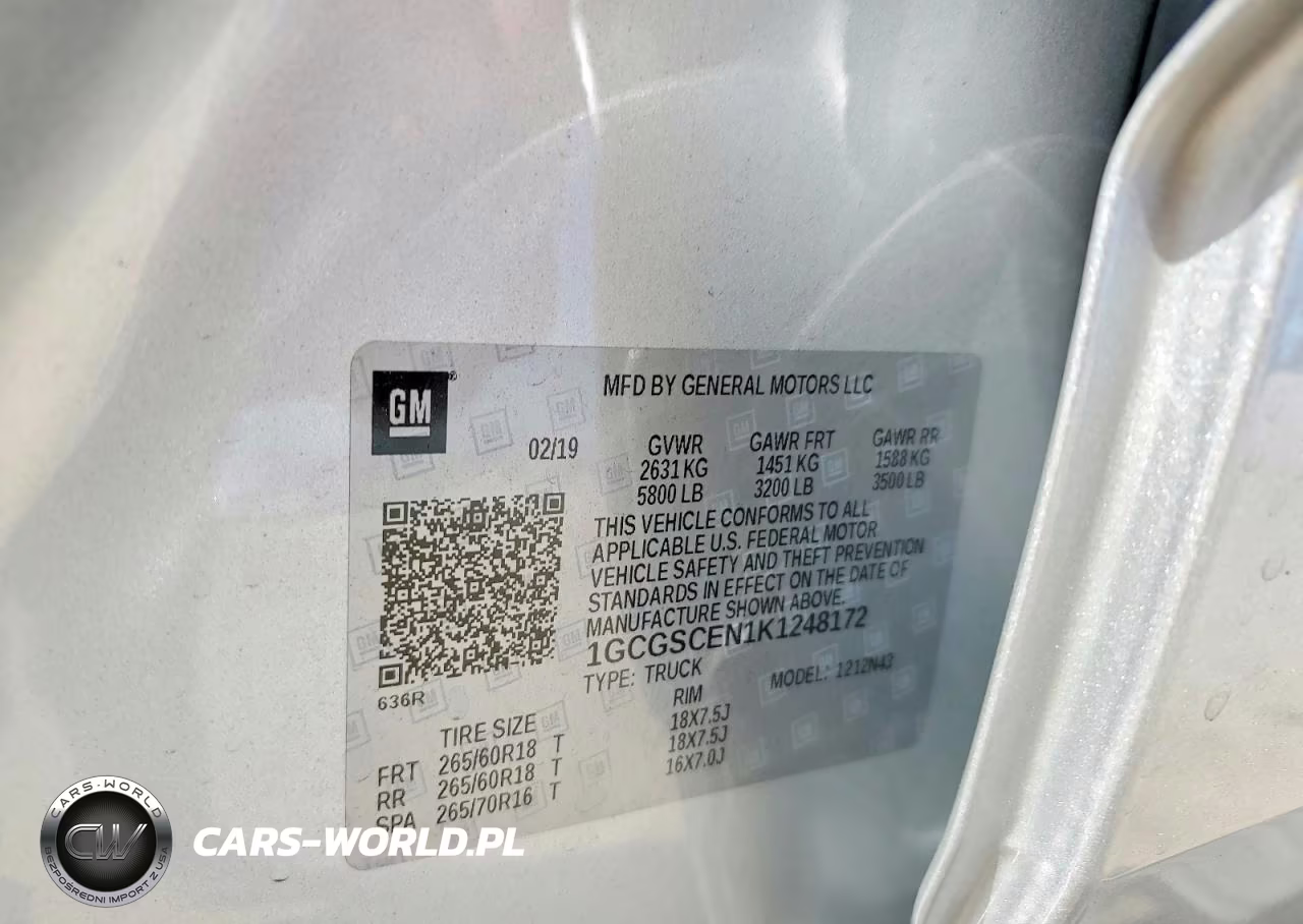 2019 Chevrolet Colorado Lt VIN:1GCGSCEN1K1248172 - 12