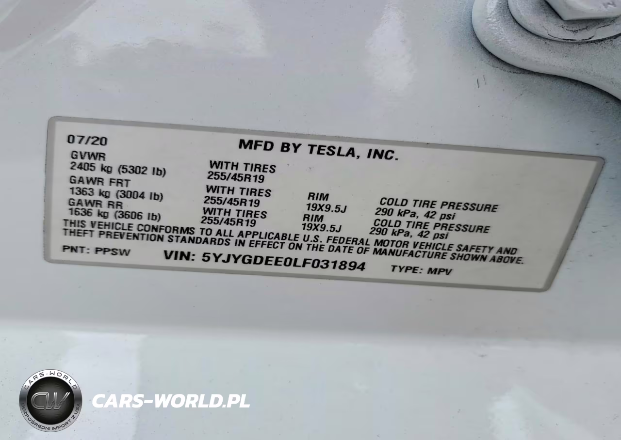 2020 Tesla Model Y VIN:5YJYGDEE0LF031894 - 13