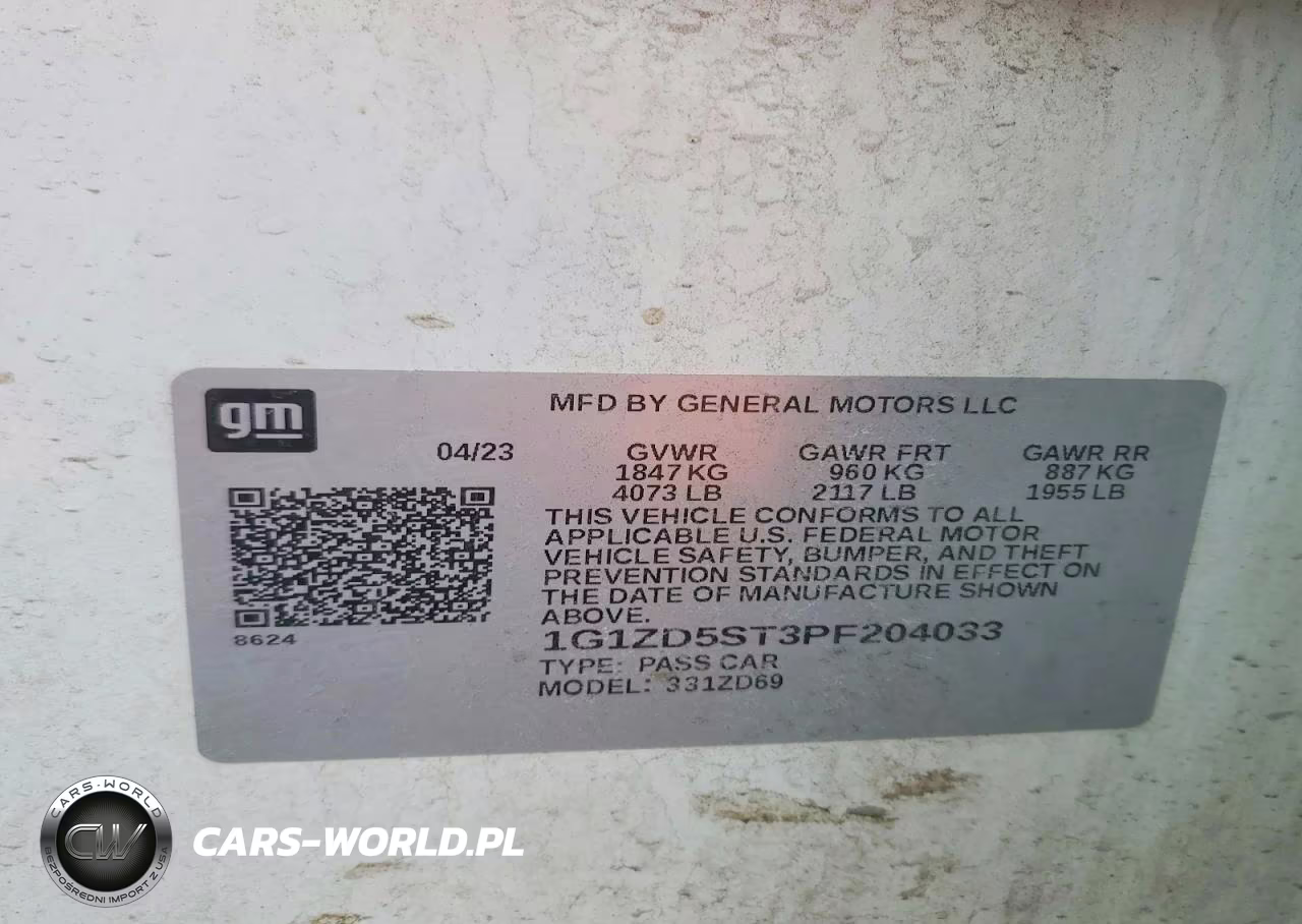 2023 Chevrolet Malibu Lt VIN:1G1ZD5ST3PF204033 - 12