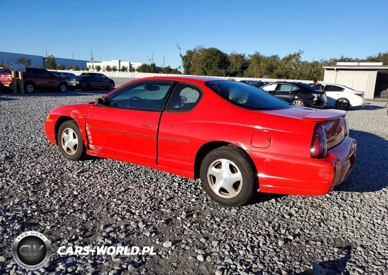 2001 Chevrolet Monte Carlo Ss VIN:2G1WX15KX19329293 - 2