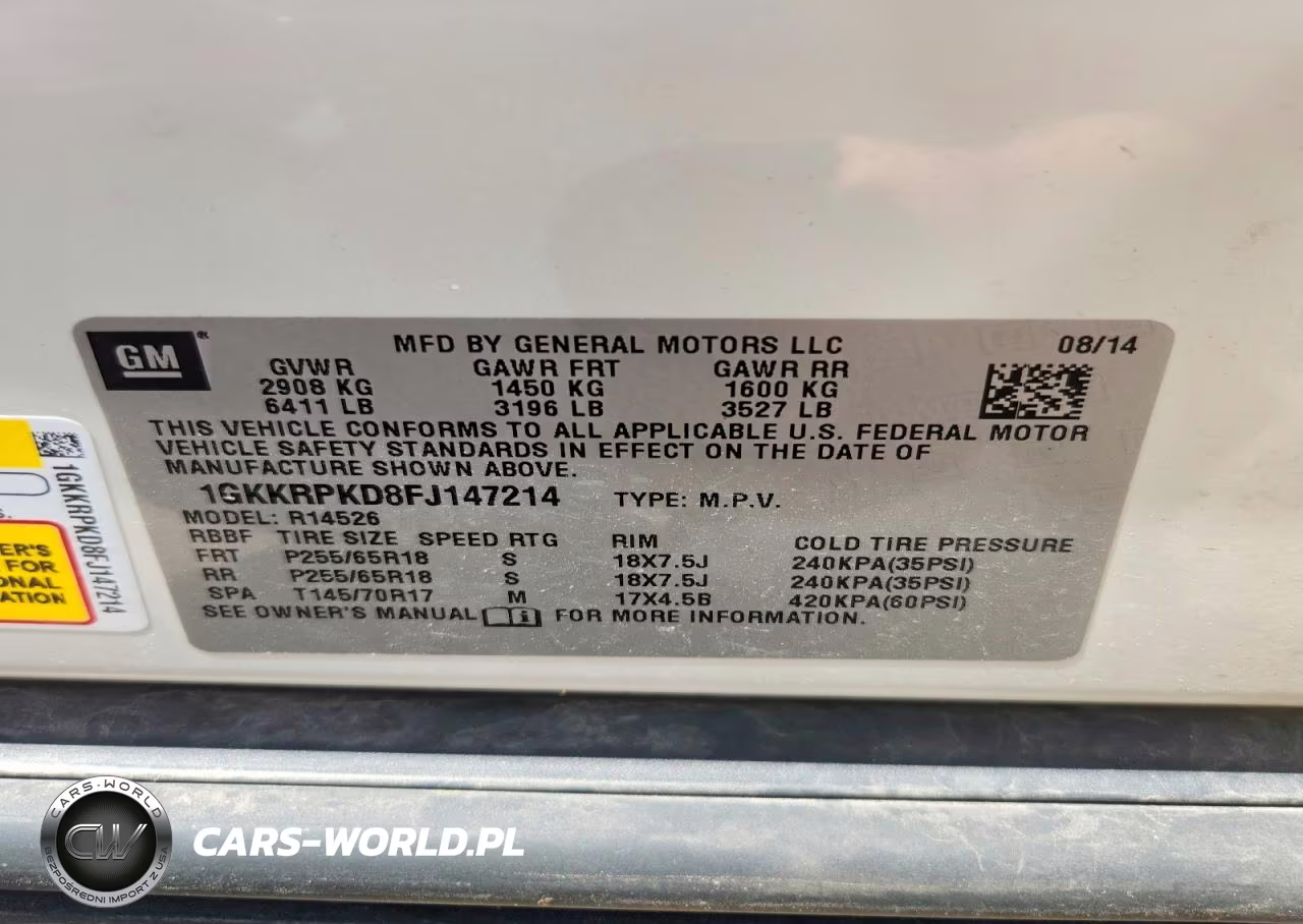 2015 GMC Acadia Sle VIN:1GKKRPKD8FJ147214 - 13