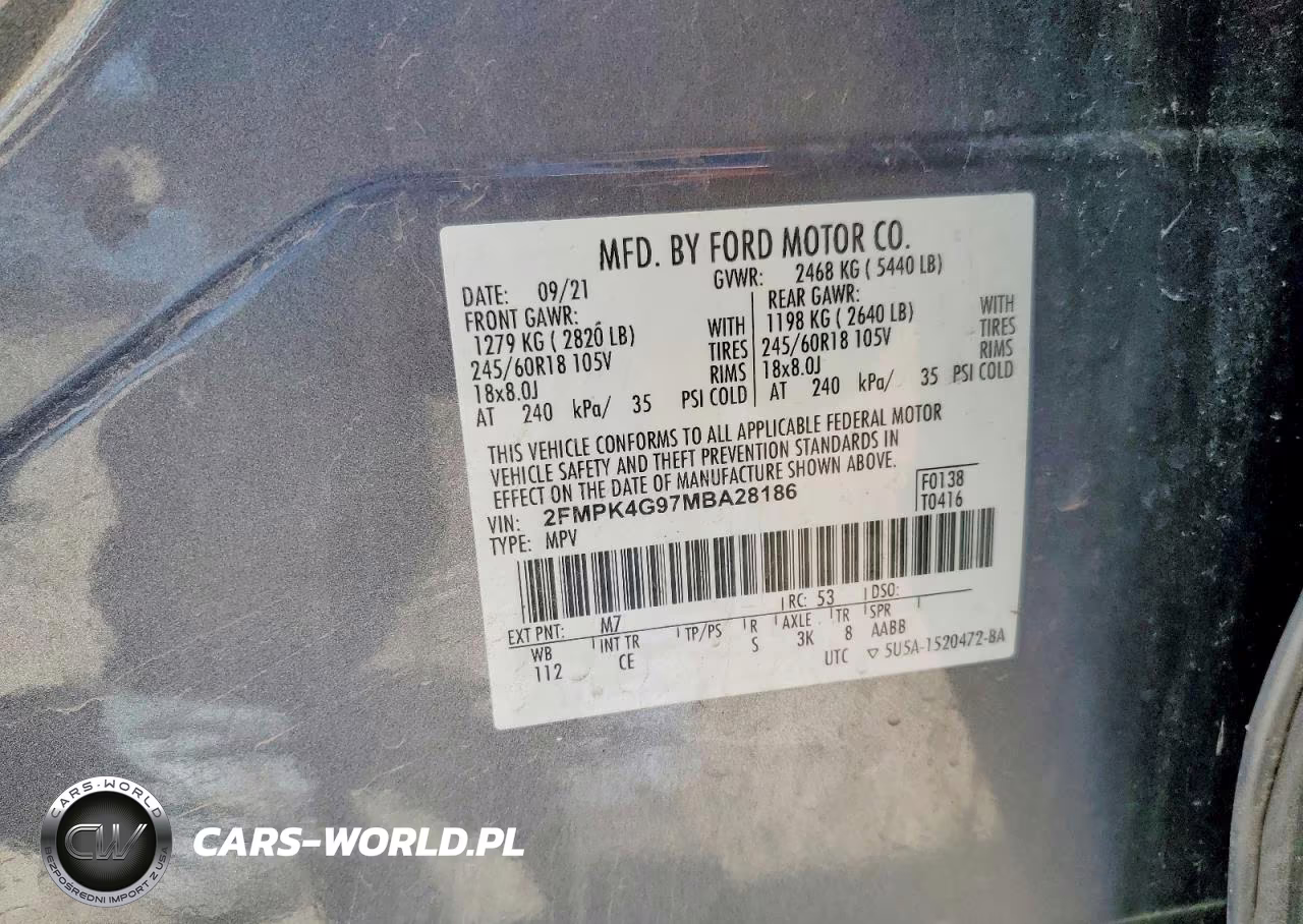 2021 Ford Edge Se VIN:2FMPK4G97MBA28186 - 12