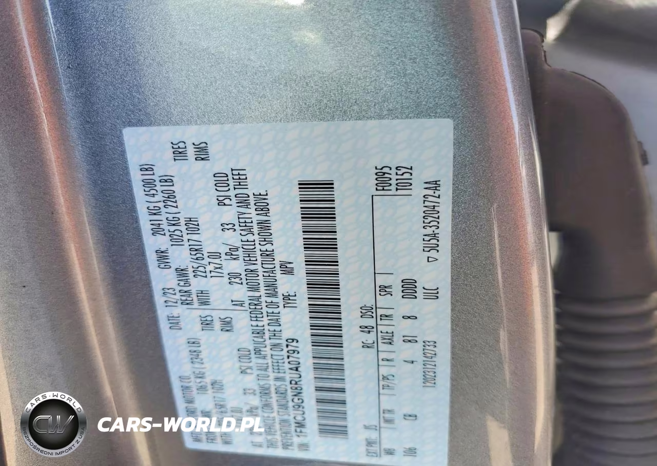 2024 Ford Escape Active VIN:1FMCU9GN8RUA07979 - 13