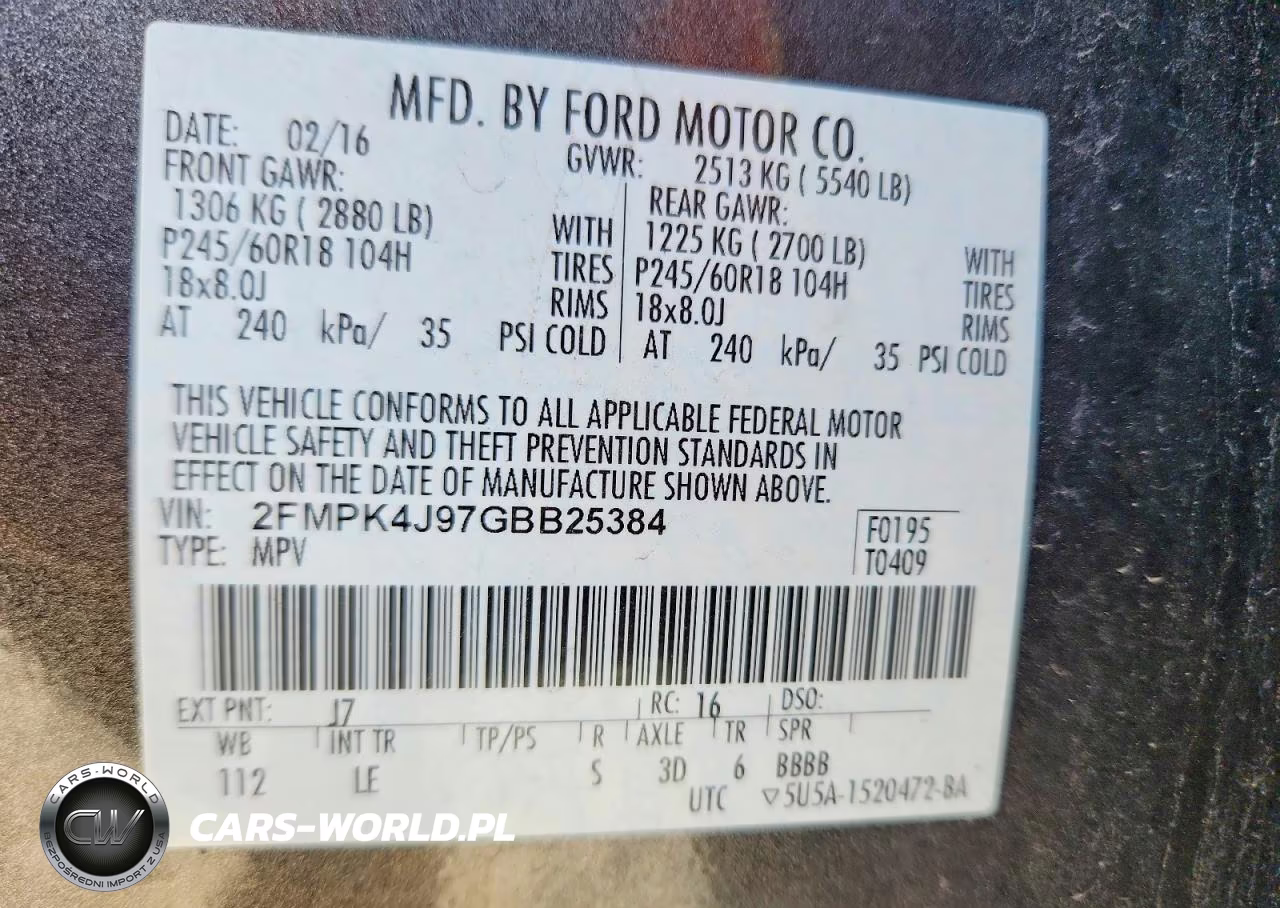 2016 Ford Edge Sel VIN:2FMPK4J97GBB25384 - 13