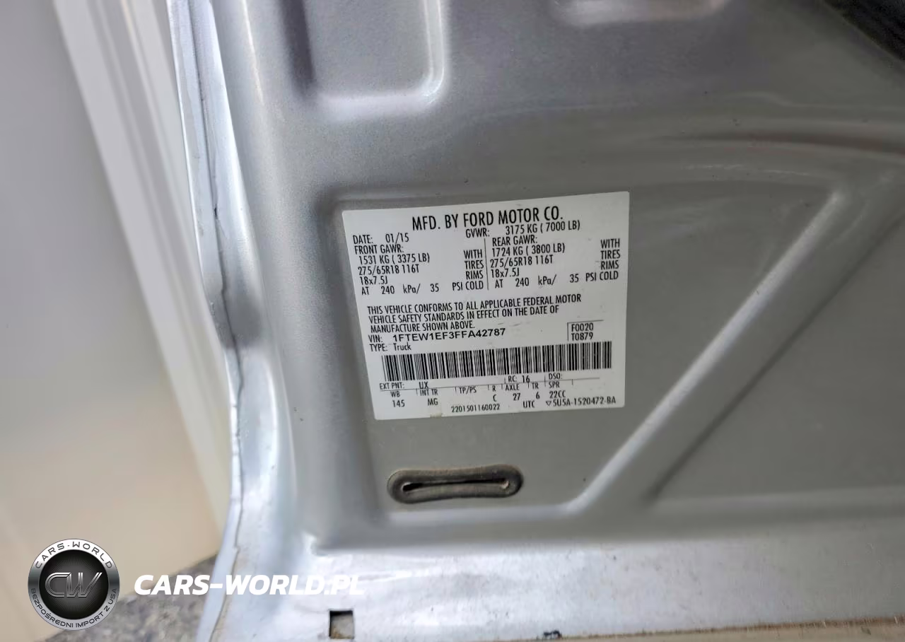 2015 Ford F150 Supercrew VIN:1FTEW1EF3FFA42787 - 12