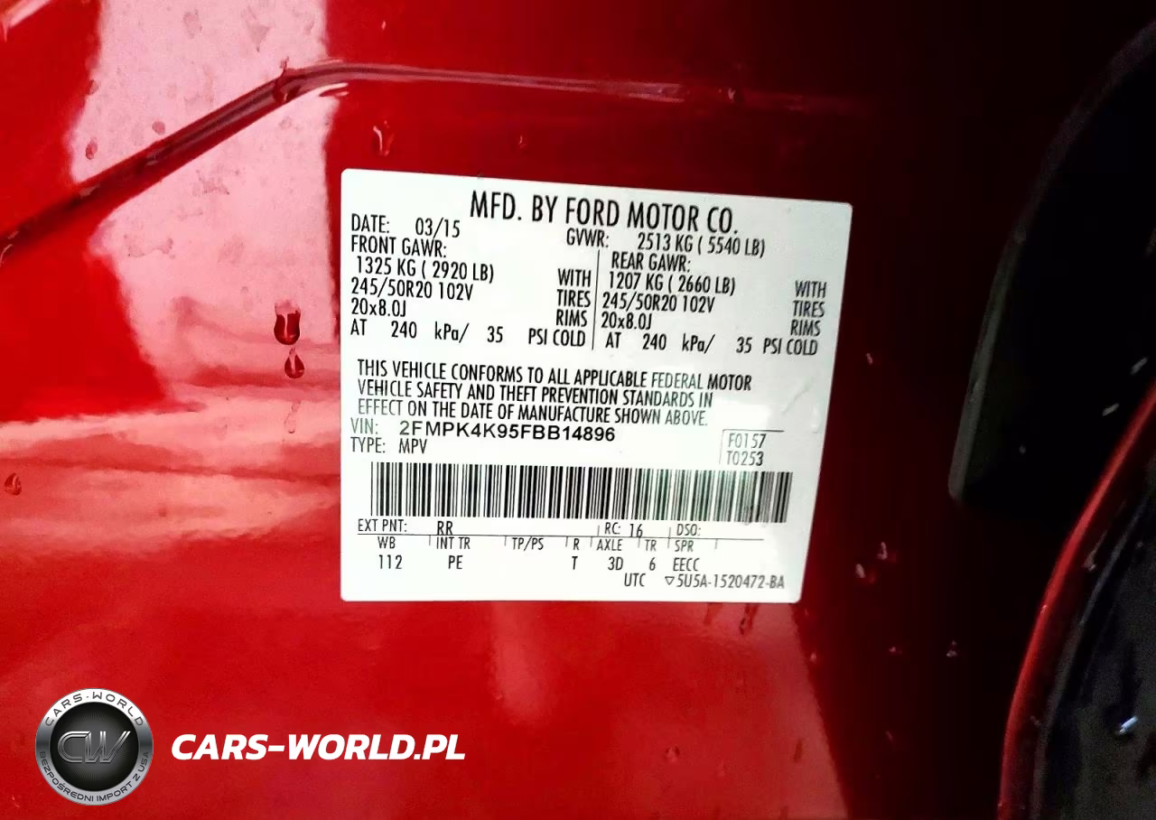 2015 Ford Edge Titanium VIN:2FMPK4K95FBB14896 - 12
