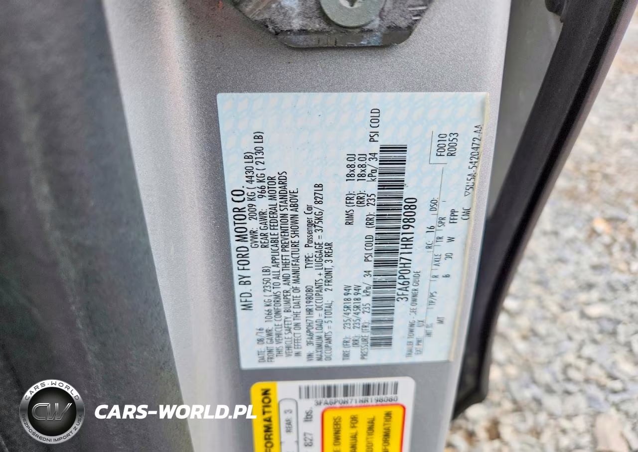 2017 Ford Fusion Se VIN:3FA6P0H71HR198080 - 12