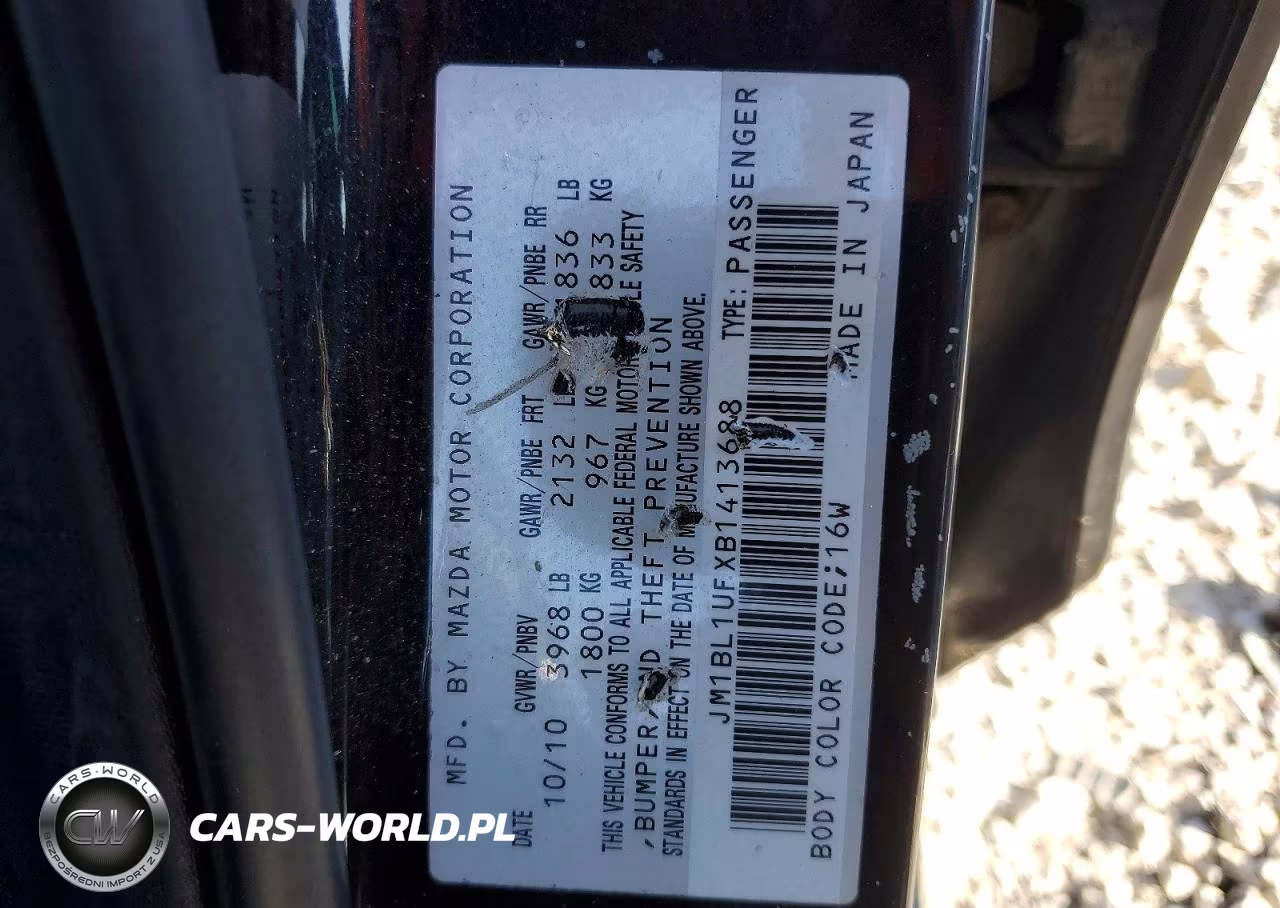 2011 Mazda 3 I VIN:JM1BL1UFXB1413688 - 12