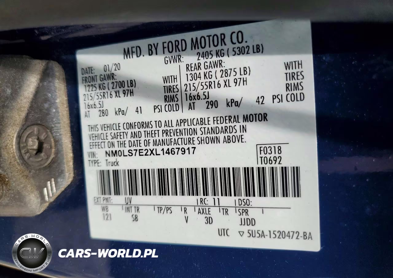 2020 Ford Transit Connect Xl VIN:NM0LS7E2XL1467917 - 13