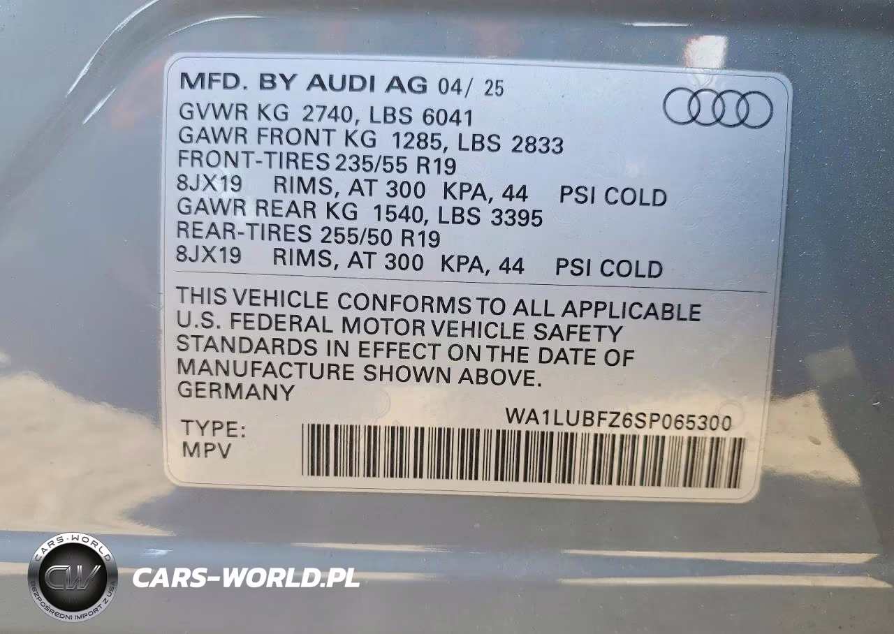2025 Audi Q4 E-Tron Premium Plus VIN:WA1LUBFZ6SP065300 - 14