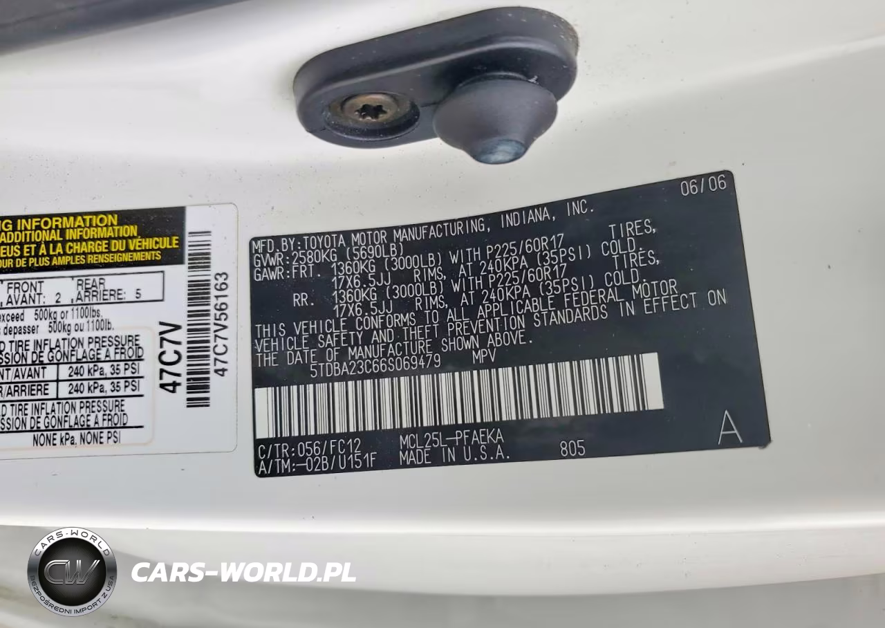 2006 Toyota Sienna Le VIN:5TDBA23C66S069479 - 13
