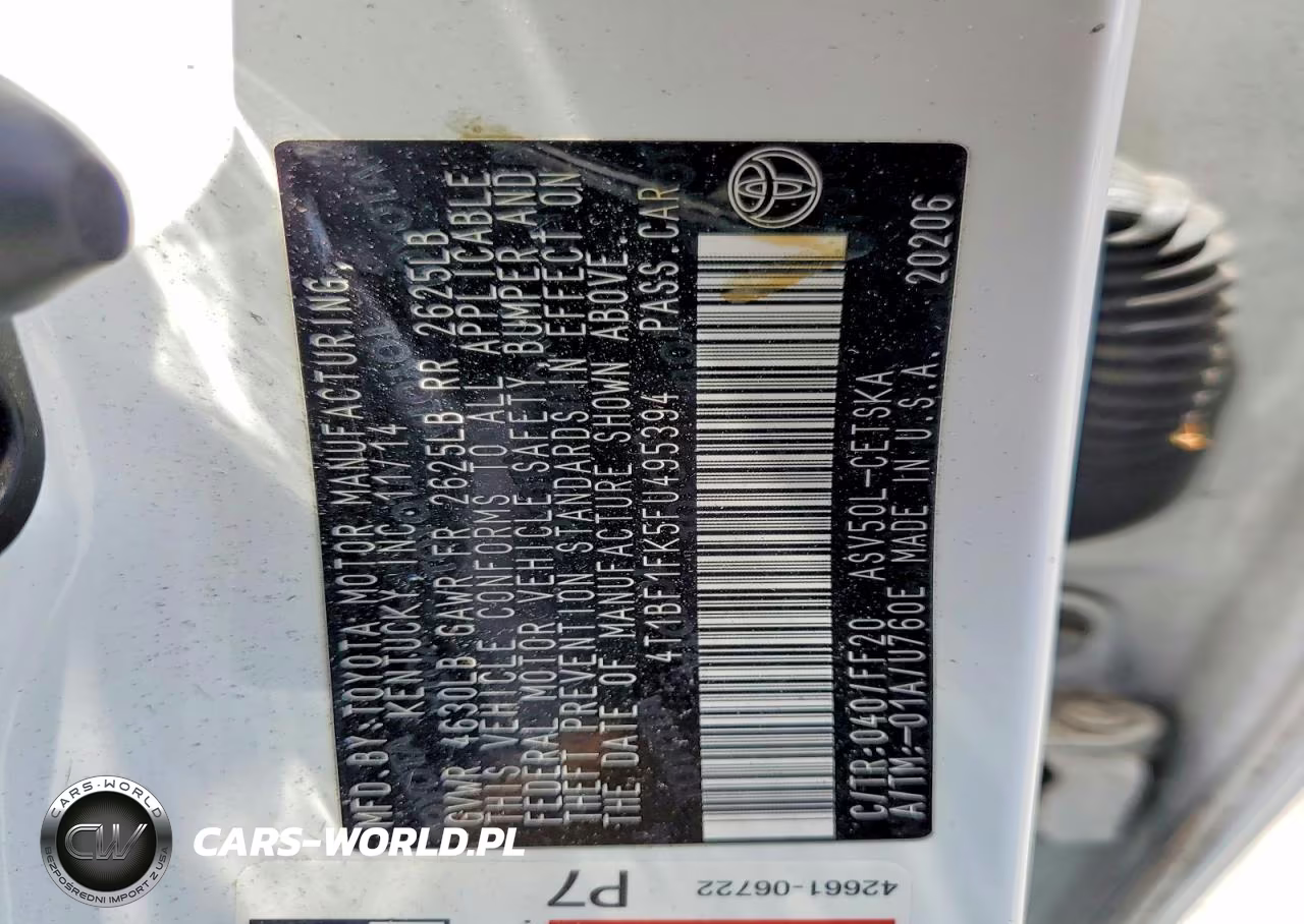 2015 Toyota Camry Se VIN:4T1BF1FK5FU495394 - 12