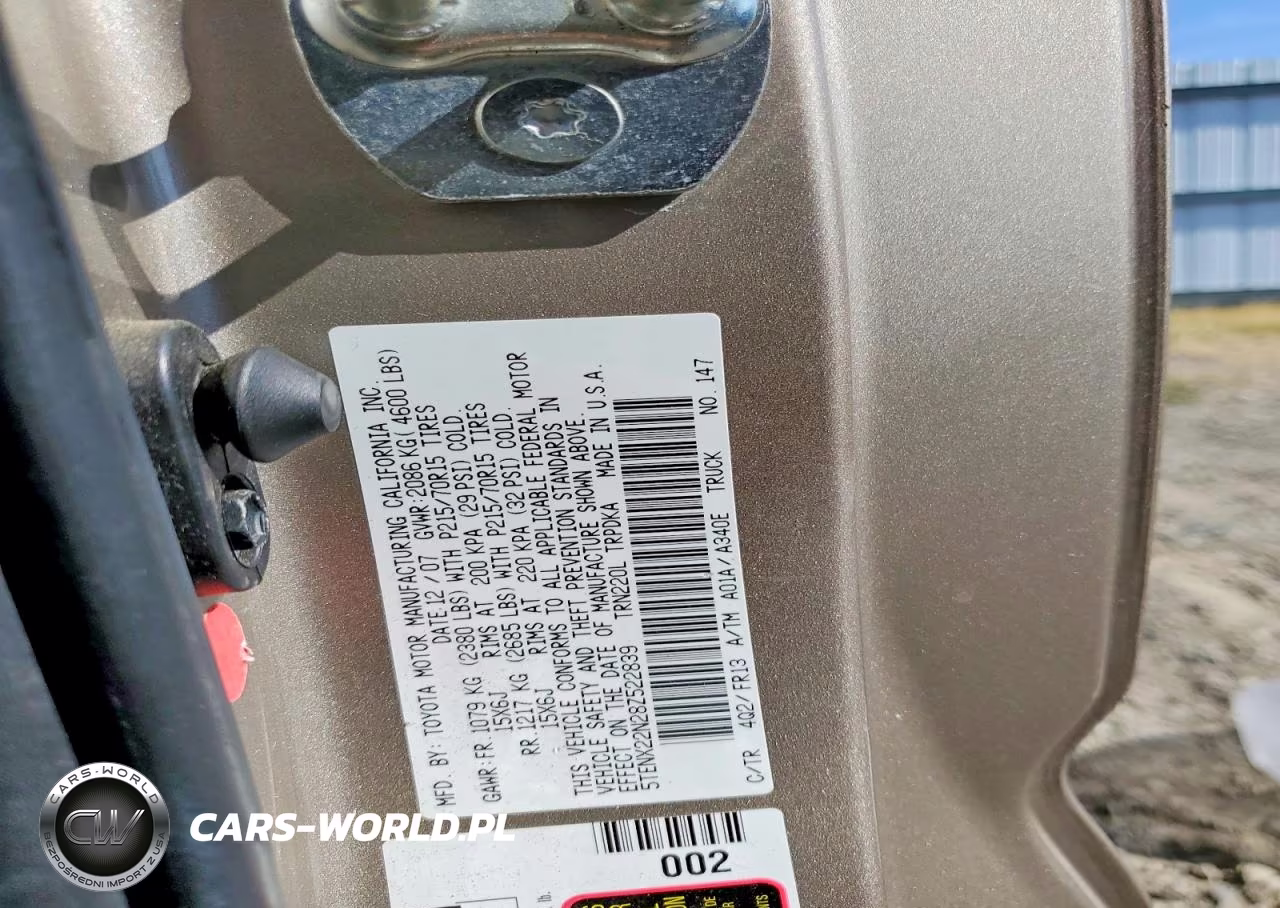 2008 Toyota Tacoma Base VIN:5TENX22N28Z522839 - 12