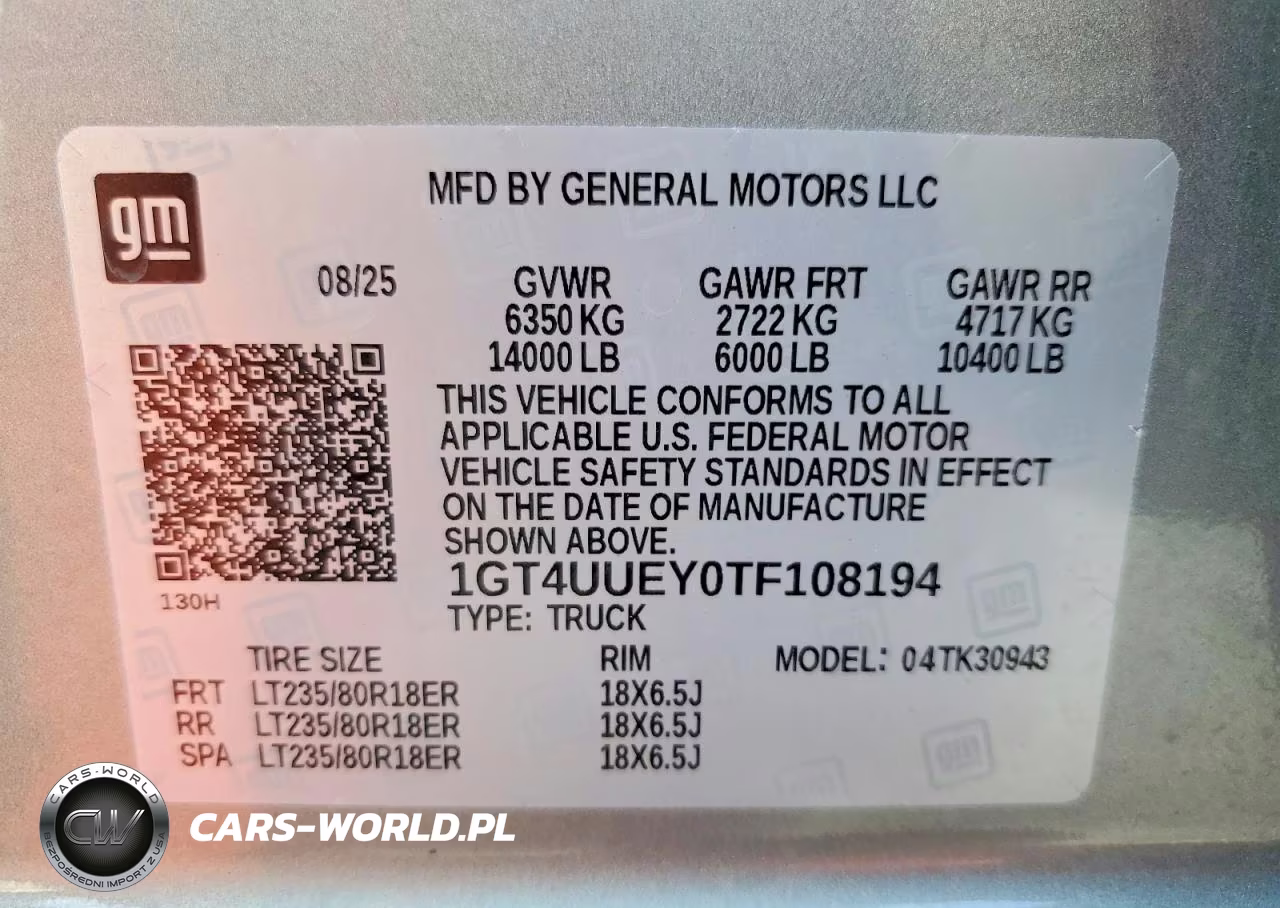 2026 GMC Sierra K3500 Slt VIN:1GT4UUEY0TF108194 - 13