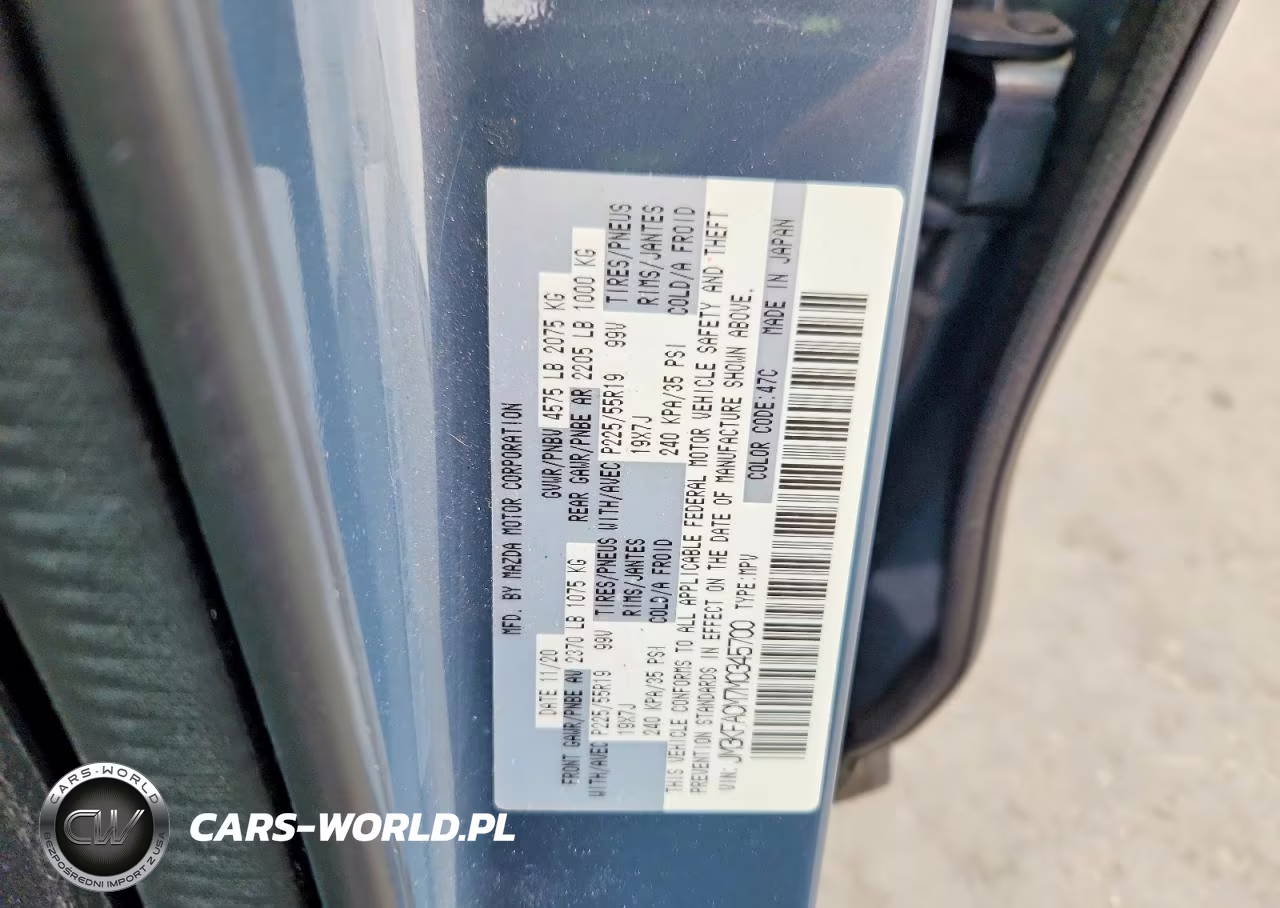 2021 Mazda Cx-5 Touring VIN:JM3KFACM7M0345700 - 13