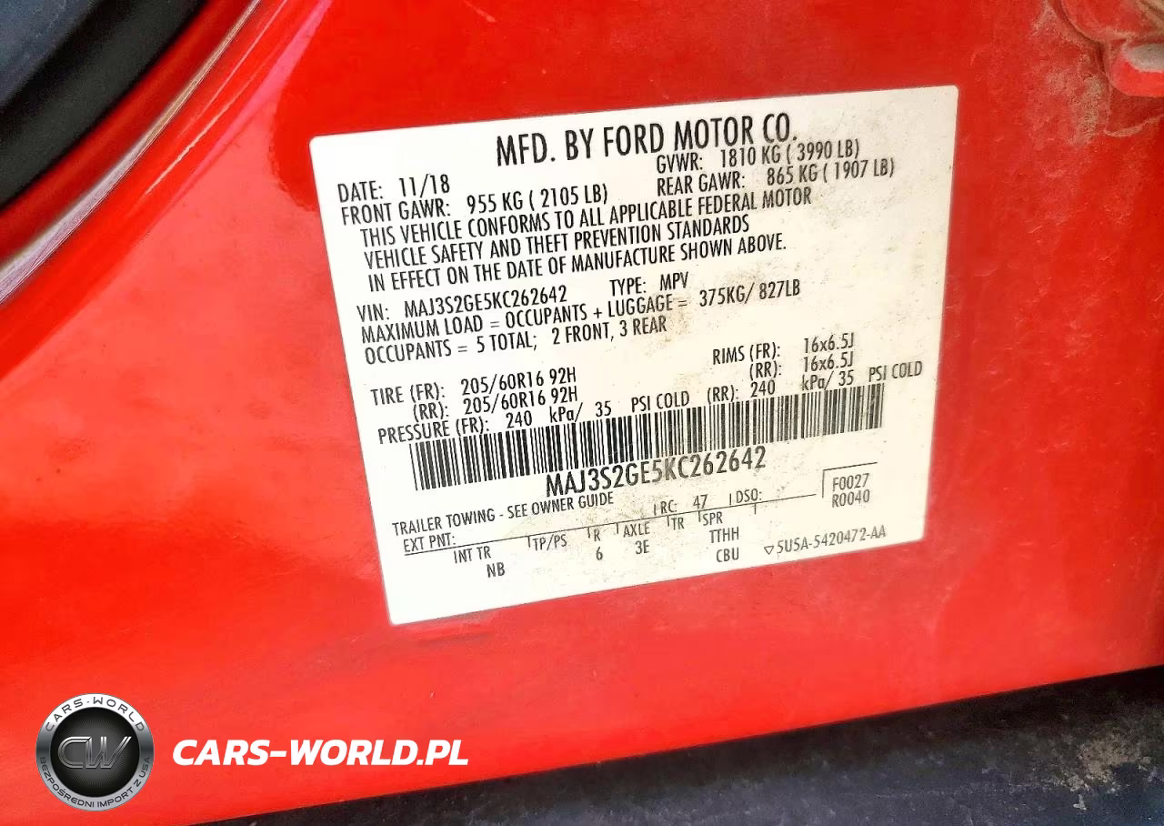 2019 Ford Ecosport Se VIN:MAJ3S2GE5KC262642 - 13
