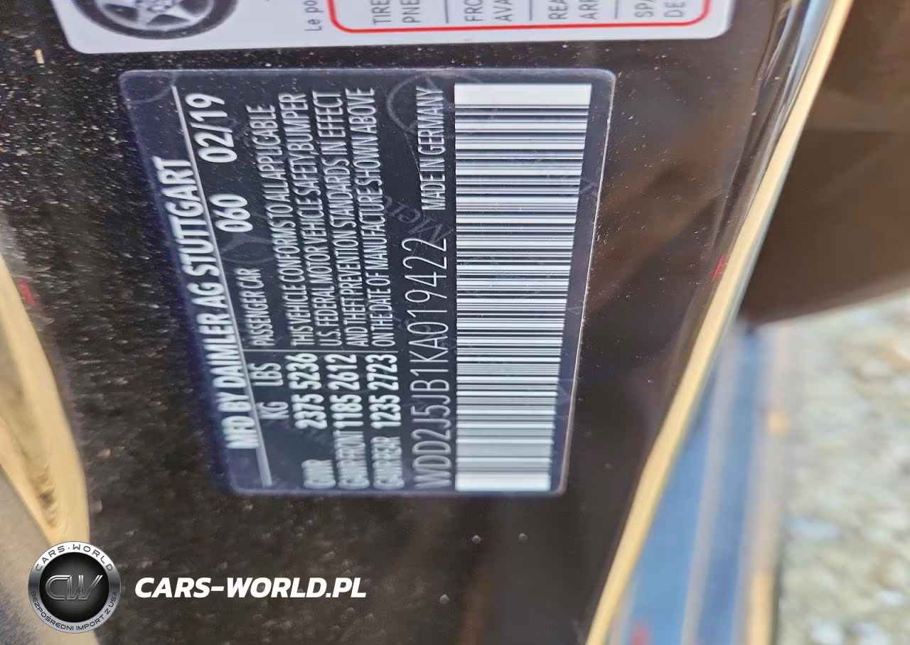 2019 Mercedes-Benz Cls 450 VIN:WDD2J5JB1KA019422 - 12