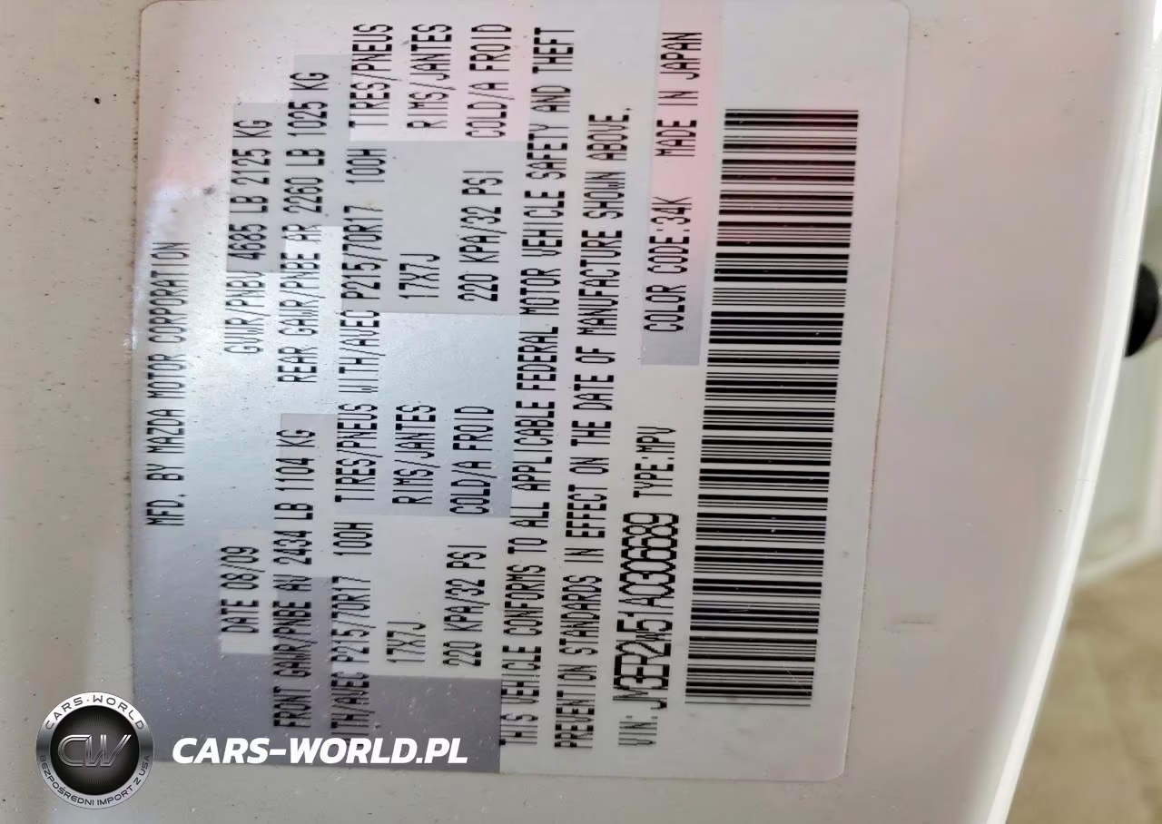 2010 Mazda Cx-7 VIN:JM3ER2W51A0306689 - 13