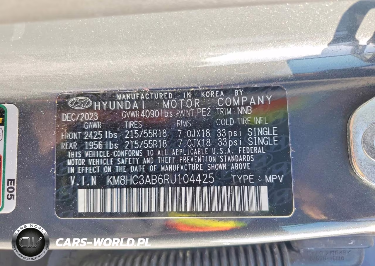 2024 Hyundai Kona Sel VIN:KM8HC3AB6RU104425 - 14