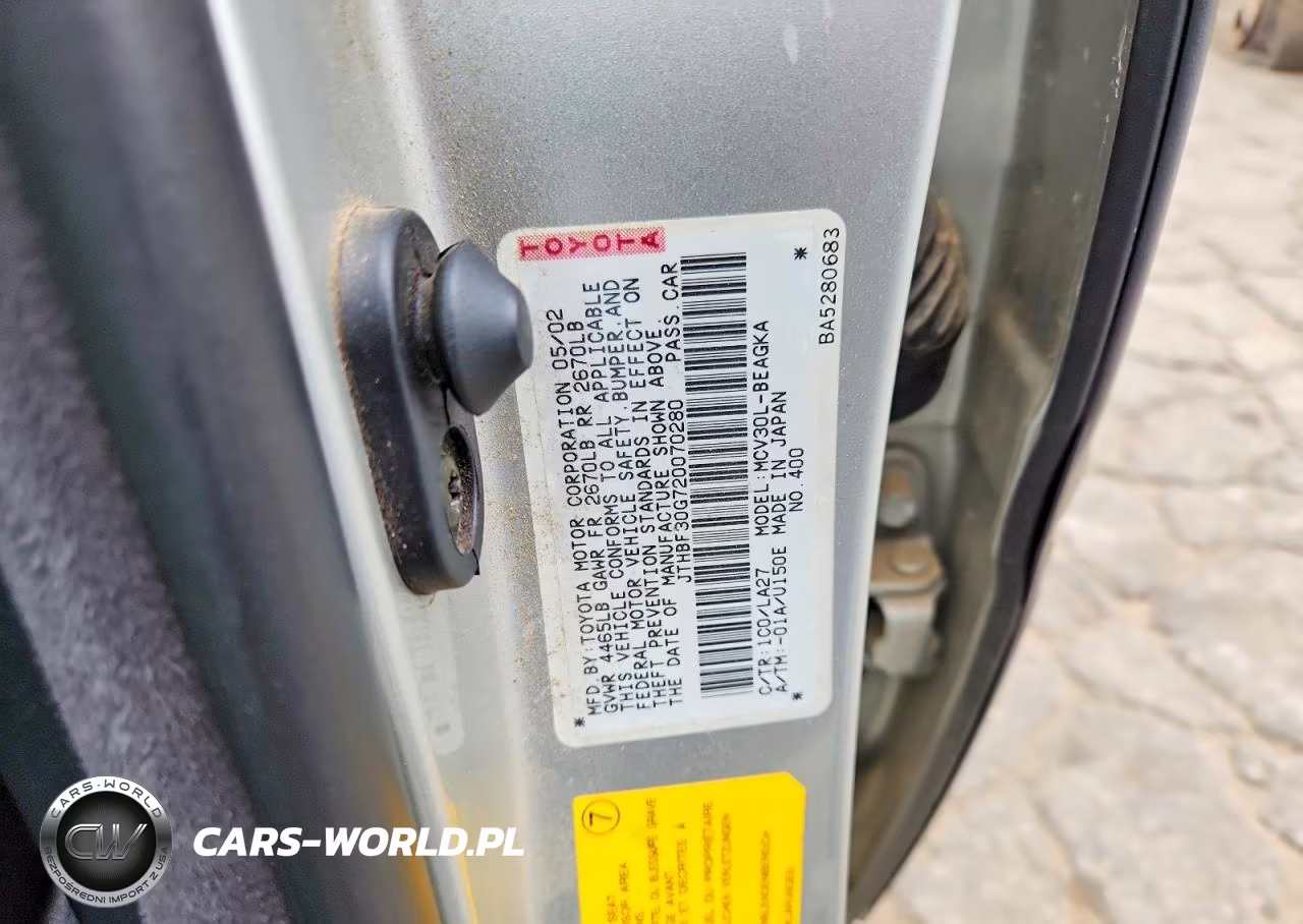 2002 Lexus Es 300 VIN:JTHBF30G720070280 - 12