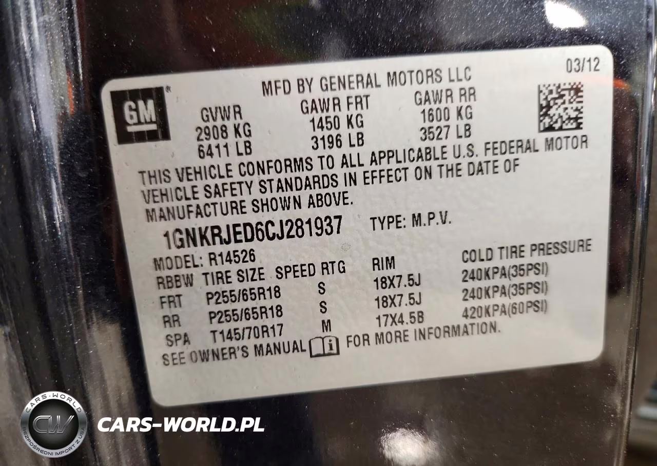 2012 Chevrolet Traverse Lt VIN:1GNKRJED6CJ281937 - 13