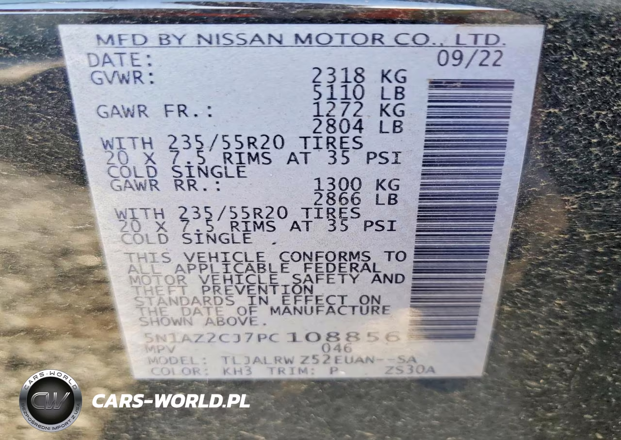 2023 Nissan Murano Sl VIN:5N1AZ2CJ7PC108856 - 12