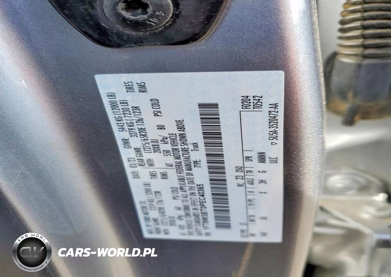 2023 Ford F350 Super Duty VIN:1FT8W3BT0PEC40365 - 12