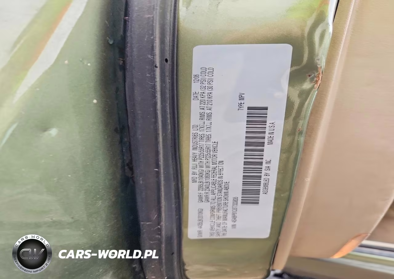 2007 Subaru Outback Outback 2.5I VIN:4S4BP61C877333835 - 12