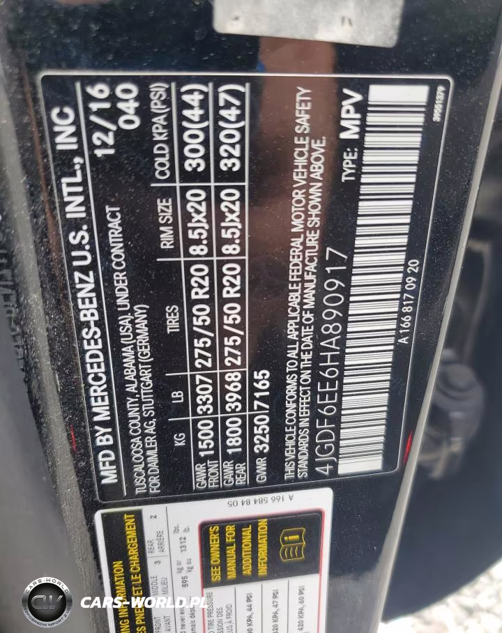 2017 Mercedes-Benz Gls 450 4Matic VIN:4JGDF6EE6HA890917 - 14