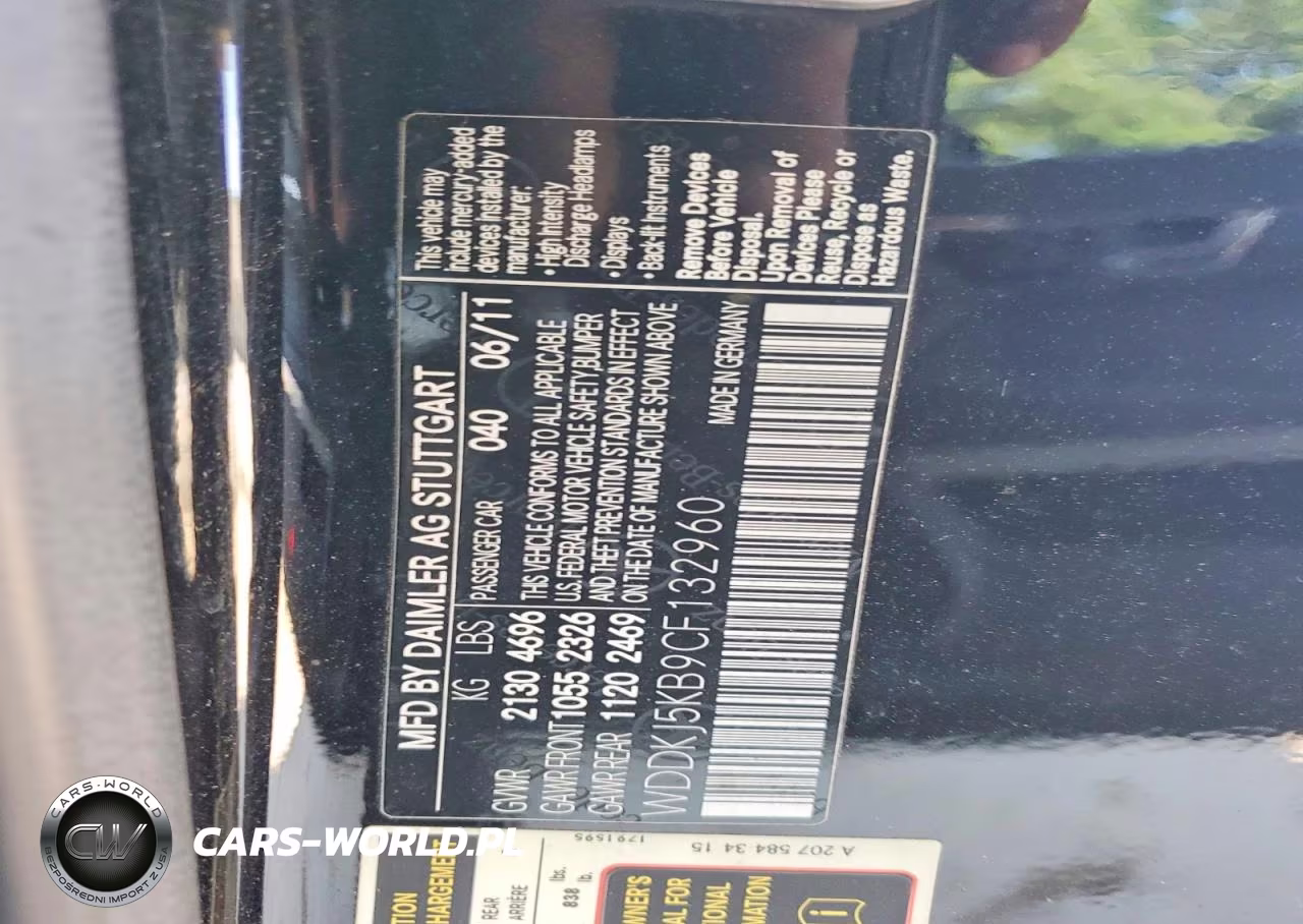 2012 Mercedes-Benz E 350 VIN:WDDKJ5KB9CF132960 - 12