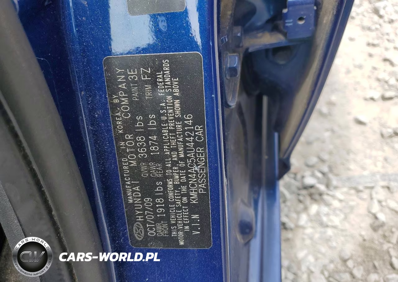 2010 Hyundai Accent Gls VIN:KMHCN4AC5AU442146 - 12