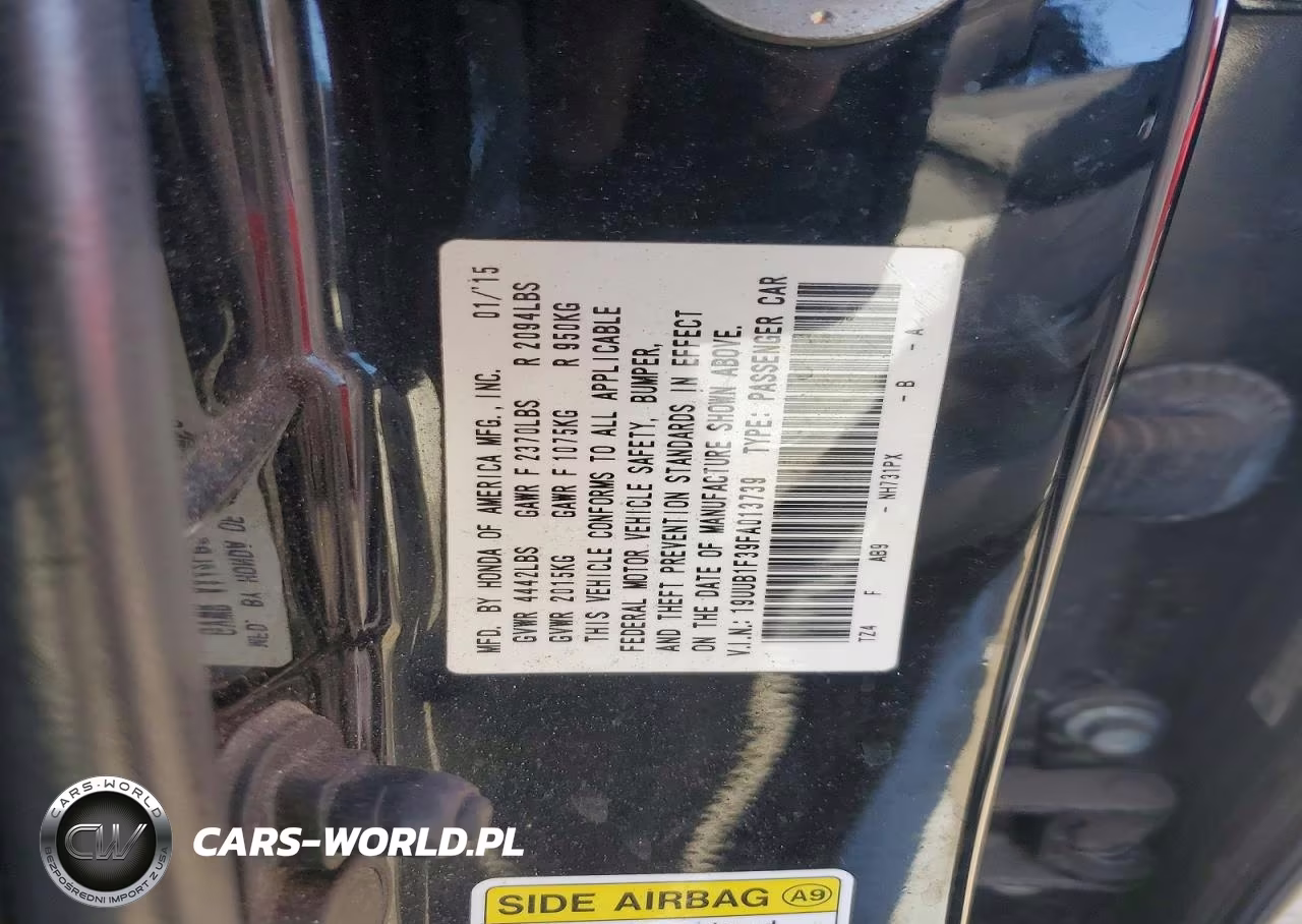 2015 Acura Tlx VIN:19UUB1F39FA013739 - 12