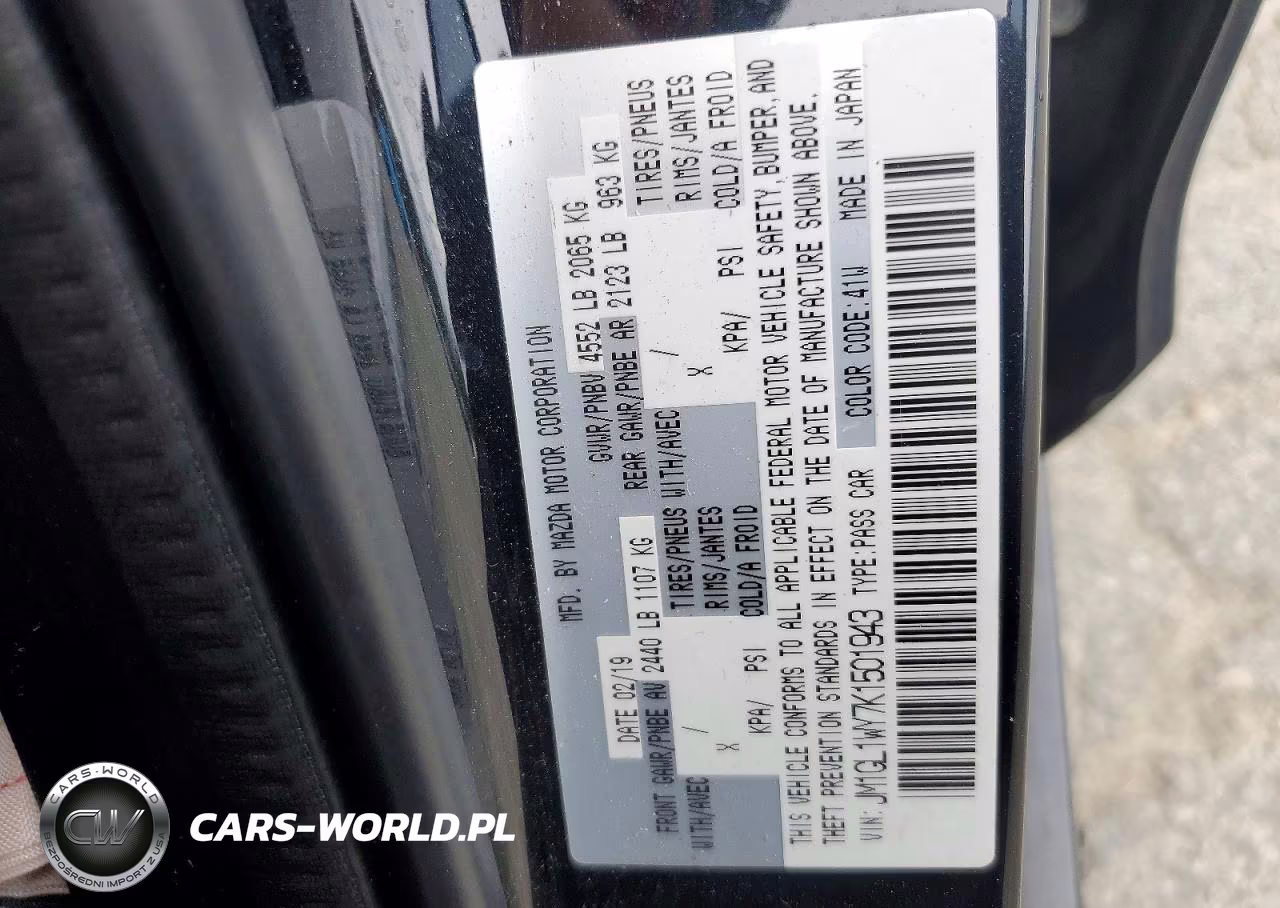 2019 Mazda 6 Grand Touring Reserve VIN:JM1GL1WY7K1501943 - 12