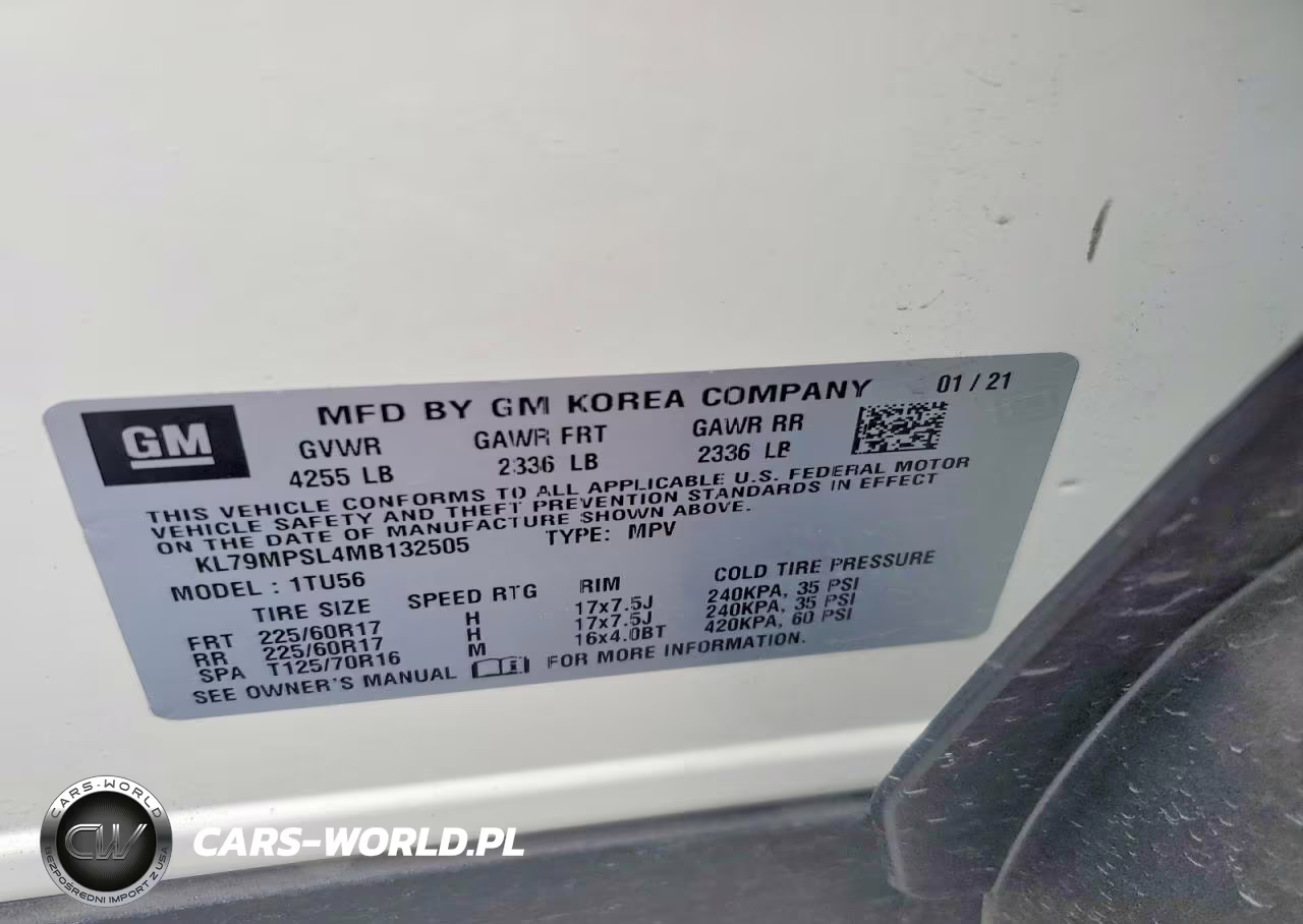 2021 Chevrolet Trailblazer Lt VIN:KL79MPSL4MB132505 - 14
