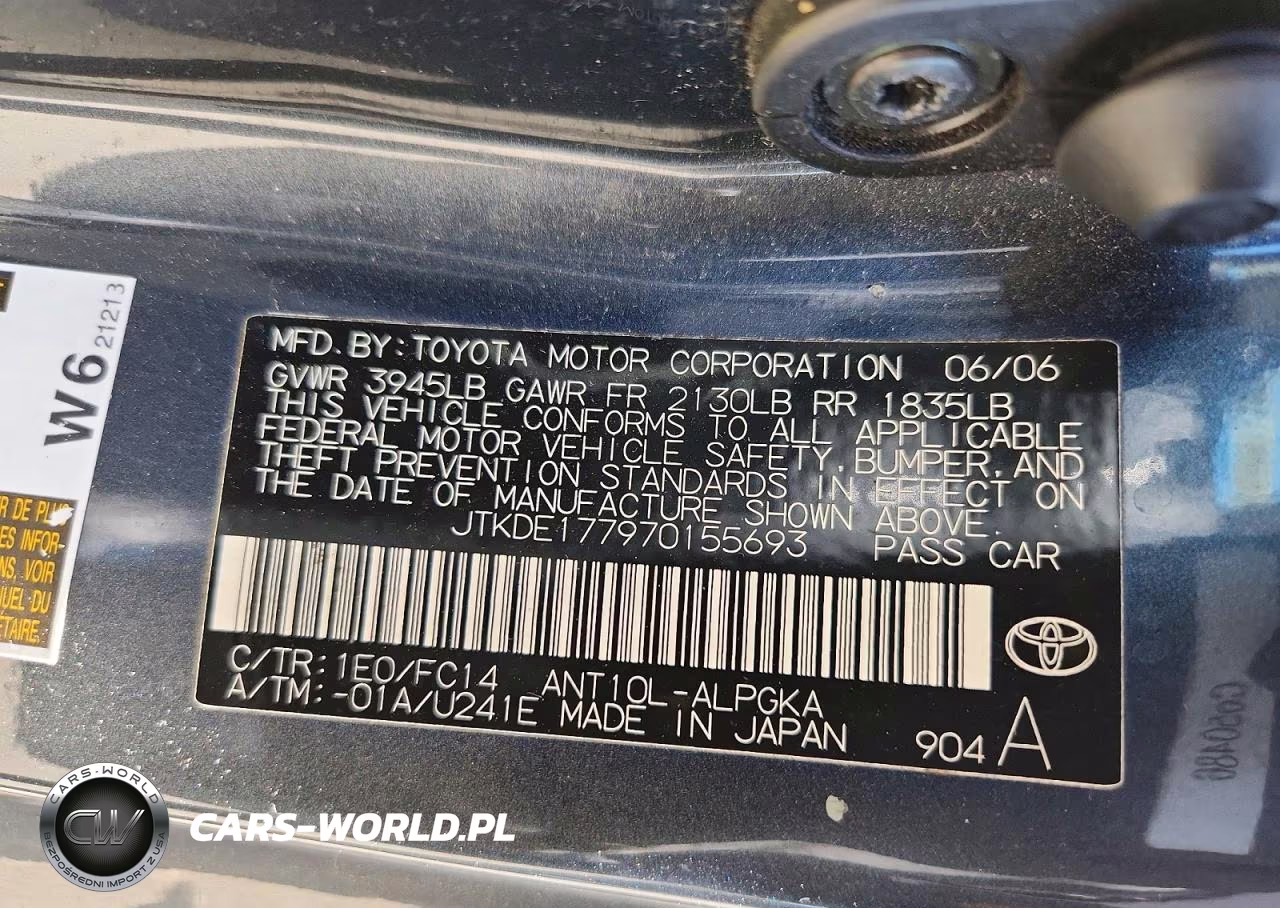 2007 Scion Tc VIN:JTKDE177970155693 - 12