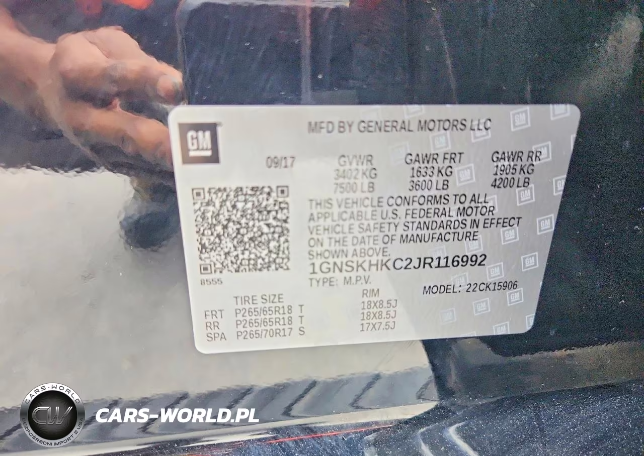 2018 Chevrolet Suburban K1500 Lt VIN:1GNSKHKC2JR116992 - 13