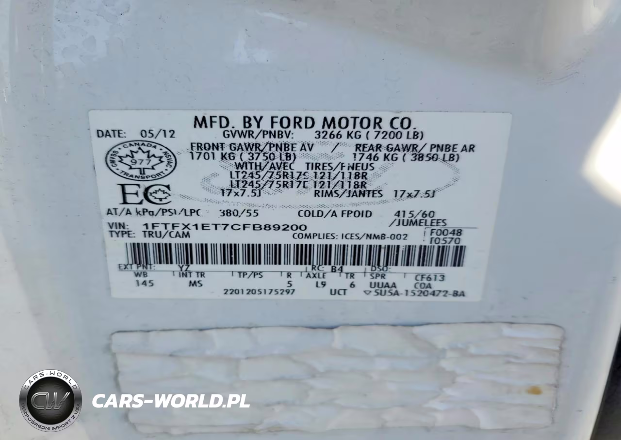 2012 Ford F150 Super Cab VIN:1FTFX1ET7CFB89200 - 13